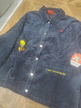 Samii Ryan Looney Tunes collab corduroy jacket size 2xl New